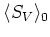 $\langle S_{V}\rangle_0$