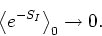 \begin{displaymath}
\left\langle e^{-S_{I}}\right\rangle_0\rightarrow 0.
\end{displaymath}