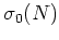 $\sigma_{0}(N)$