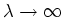 $\lambda\rightarrow\infty$