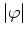 $\vert\varphi\vert$