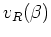 $v_{R}(\beta)$