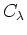 $C_{\lambda}$