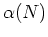 $\alpha(N)$