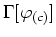 $\Gamma[\varphi_{(c)}]$