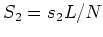 $S_{2}=s_{2}L/N$