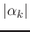 $\displaystyle \vert\alpha_{k}\vert$