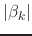 $\displaystyle \vert\beta_{k}\vert$