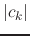 $\displaystyle \vert c_{k}\vert$