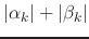 $\displaystyle \vert\alpha_{k}\vert
+
\vert\beta_{k}\vert$