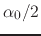 $\alpha_{0}/2$