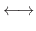 $\textstyle \longleftrightarrow$