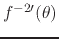 $f^{-2\prime}(\theta)$