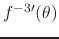 $f^{-3\prime}(\theta)$