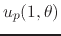$u_{p}(1,\theta)$