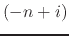 $(-n+i)$
