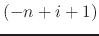 $(-n+i+1)$