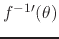 $f^{-1\prime}(\theta)$