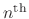 $n^{\rm
th}$