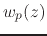 $w_{p}(z)$