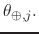 $\displaystyle \theta_{\oplus,j}.$