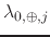 $\lambda_{0,\oplus,j}$