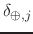 $\delta_{\oplus,j}$