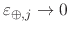 $\varepsilon_{\oplus,j}\to 0$