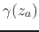 $\gamma(z_{a})$