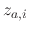 $z_{a,i}$