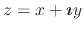 $z=x+\mbox{\boldmath$\imath$}y$