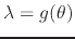 $\lambda=g(\theta)$