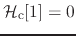 ${\cal H}_{\rm c}[1]=0$