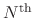 $N^{\rm th}$