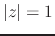 $\vert z\vert=1$