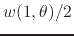 $w(1,\theta)/2$