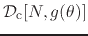 ${\cal D}_{\rm c}[N,g(\theta)]$