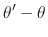 $\displaystyle \theta'-\theta$