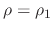$\rho=\rho_{1}$