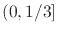 $(0,1/3]$