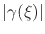 $\vert\gamma(\xi)\vert$