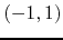 $(-1,1)$