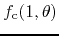 $f_{\rm c}(1,\theta)$