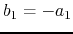 $b_{1}=-a_{1}$