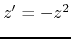 $z'=-z^{2}$