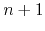 $n+1$