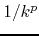 $1/k^{p}$