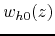 $w_{h0}(z)$