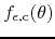 $f_{\epsilon,{\rm c}}(\theta)$