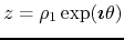 $z=\rho_{1}\exp(\mbox{\boldmath$\imath$}\theta)$